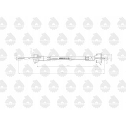 Skaitiklio kabelis mtg l 680mm c 328 originalus ursus