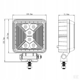 Darbinė lempa x 31w 2400 250 liumenų