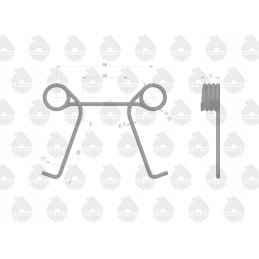 330 originali Ursus sankabos svirties spyruoklė