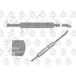 Duslintuvas 1460mm 5 6kg mf3 emalio originalus Ursus