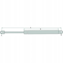 Stabilus dujų pavara stoglangio korpusui 1455
