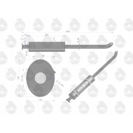 Duslintuvas 1500mm 7kg Zetor emalio originalus Ursus