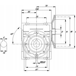 Sliekinės pavaros tipas gmr i 25