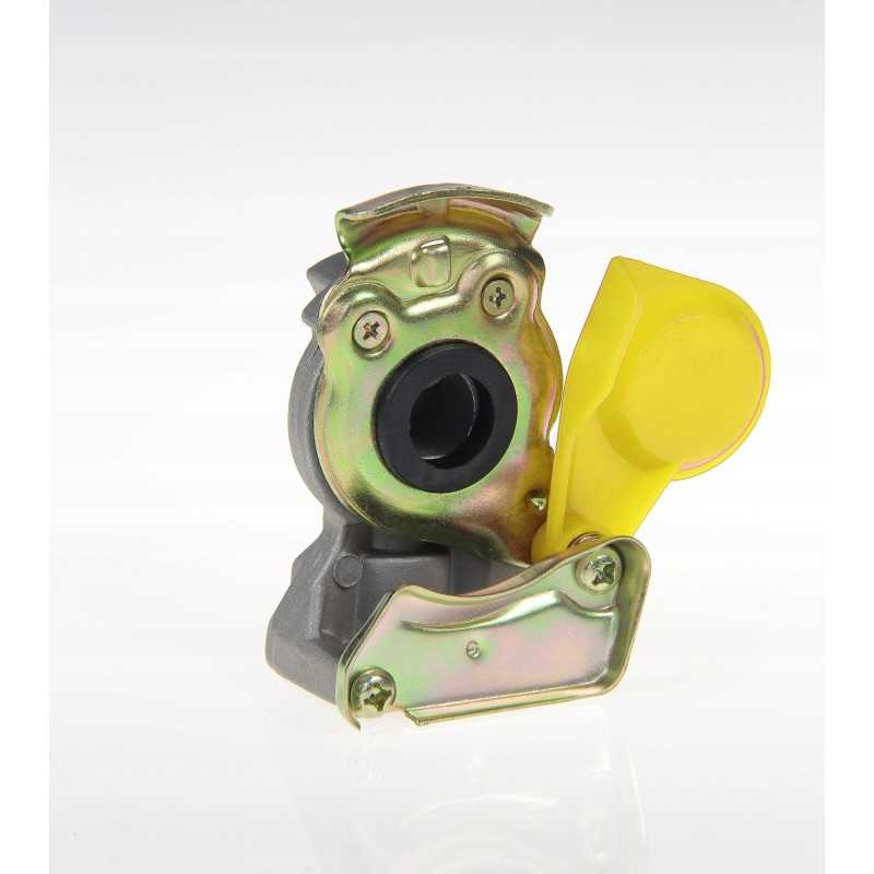 M22 kieta pneumatinė oro jungtis, geltona