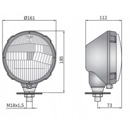 Korpuse paliktas priekinis žibintas fi161 Ursus R2