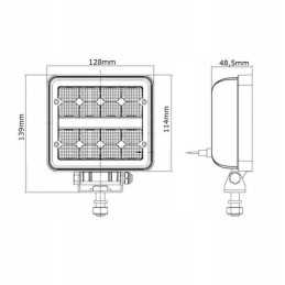 Halogeninė kvadratinė darbo lempa LED 24W 2272lm