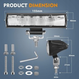 Everbrite led pagalbinis žibintas 12v 24v 2vnt