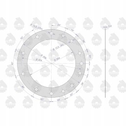 Galinės ašies vamzdžio tarpiklis c 330 org 50013070