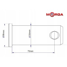 Apatinio kablio laikiklio tvirtinimo kaištis c 385 u