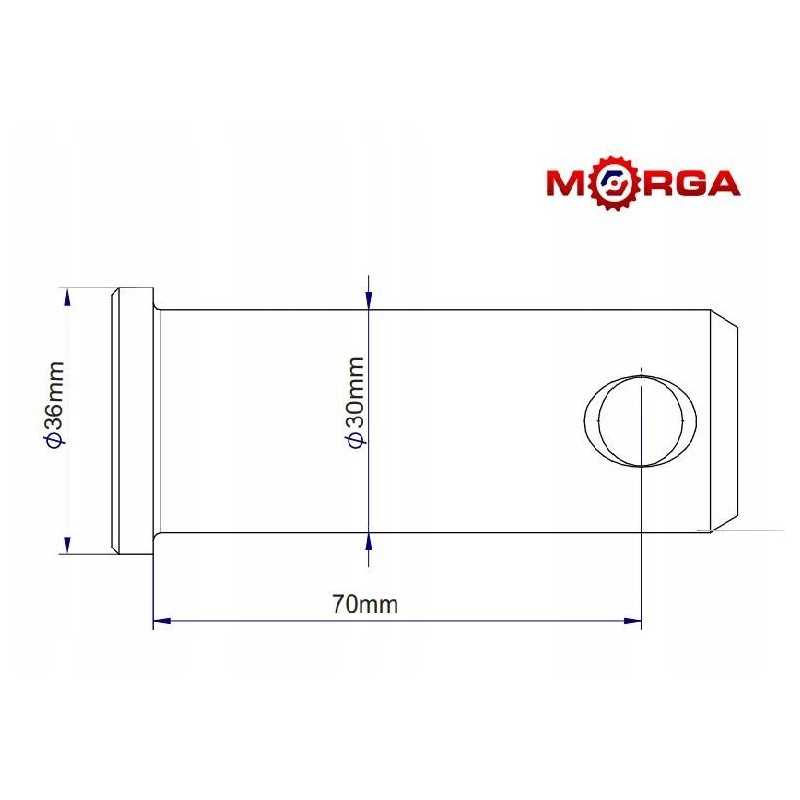 Apatinio kablio laikiklio tvirtinimo kaištis c 385 u