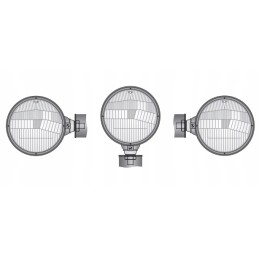 H4 priekinis žibintas metaliniame korpuse 161x115