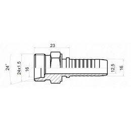Tikslinis kalimas dn16 1 2sn m24x1 5 x10 hidrolideris