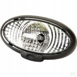 Apvali halogeninė darbinė lempa 12v 190x116x107mm