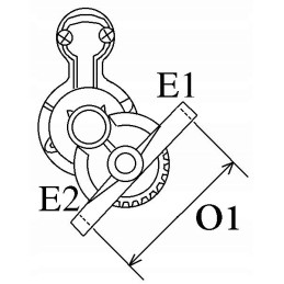 Starteris hc cargo 114519 briggs stratton 12v 1kw