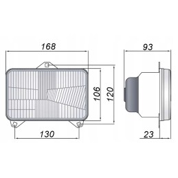 Priekiniai žibintai h4 mf ferguson renault