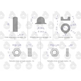 Sankabos remonto komplektas c 330 360 50511180 originalus ursus