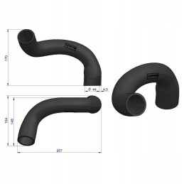 Apatinė radiatoriaus žarna Ford 81805637 Warynski