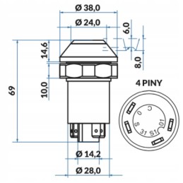 Fendt GTV kovinis jungiklis
