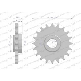 Grandininis ratas grūdintas 20 5 8 fi 25 Bison Warynski