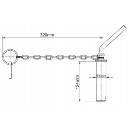 C 330 viršutinis kablio kaištis ilgas 3027005m91 c 3