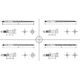 Krautuvas tiesus profilis, dvigubas t 36x810 mm