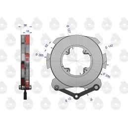 Pilnas diskinis stabdys c 385 ursus 80227009u