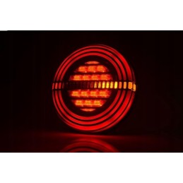 Integruotas apvalus LED galinis žibintas, 12v
