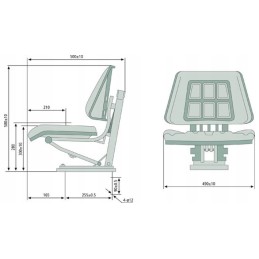 Ursus C 330 C 360 Zetor Mtz T 25 fotelio sėdynė