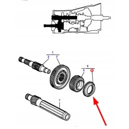 3383627m1 pagrindinio veleno sinchronizatoriaus žiedas