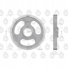 Tarpinė pavara su 90 mf3 31164362u