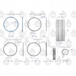 Variklio remonto komplektas 102 3 zetor 72110099