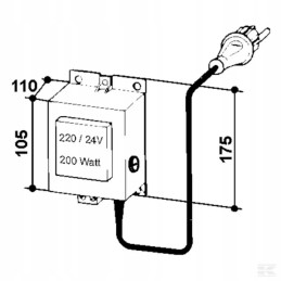 Transformatorius 230 24v suevia 200w