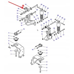 4377670m93 dešinės kabinos pakabos laikiklis