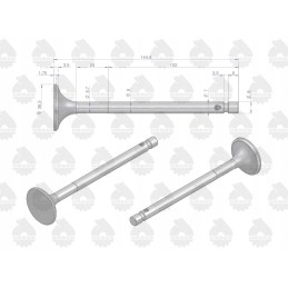 Išmetimo vožtuvas c 330 originalus ursus 50008480u