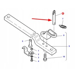 3387270m93 galinio prikabinimo kaištis