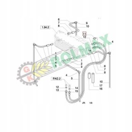 New Holland Case 83 oro kondicionieriaus slėgio jutiklis