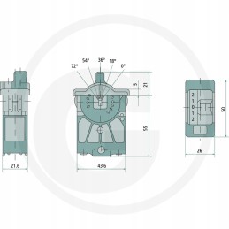 Fendt x830241251000 priekinių žibintų jungiklis