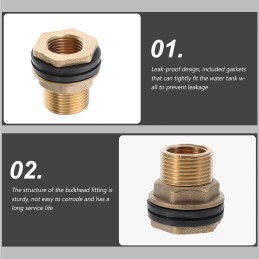 Vandens bako jungtis 1 2 colių žarnos jungtis