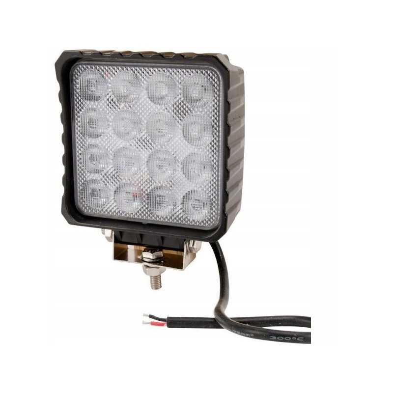 Halogeninė LED darbo lempa kvadratinė 48w 3840lm 10 30