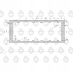Viršutinės galinės ašies korpuso sandariklis 50013060u