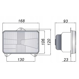 Priekiniai žibintai h4 12 24v mf 4235 8260 renault deutz