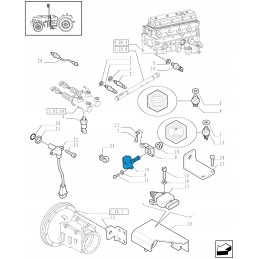 Switch 228 new Holland korpusas 87735366 cnh