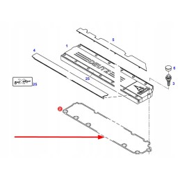 Fendt f411201210170 vožtuvo dangtelio tarpinė
