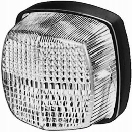 Markerinė lempa 5w kvadratinė 12v skaidri balta