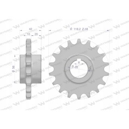 Grandininis ratukas z18 3 4 fi 35 bizon warynski