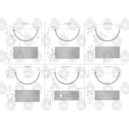 Pagrindinių guolių komplektas n 0 25 ir šlifavimas C330 Ursus