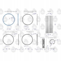 Variklio remonto komplektas 102 3 zetor 7201030