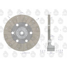 Sankabos diskas traktoriaus pavarai ir žingsniui c 330m o