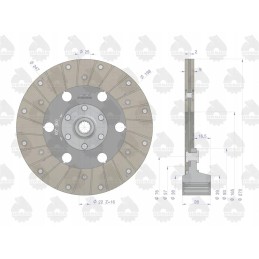 Sankabos diskas traktoriaus pavarai ir pakopai C 330 arba