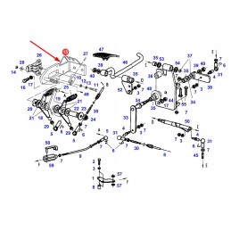 H924200020011 dujų pedalo mechanizmo laikiklis
